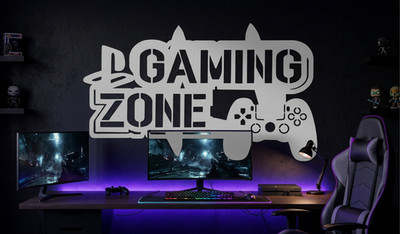 Wandtattoo Gaming Zone Konsole Controller Gamer Wandaufkleber Farben Größen