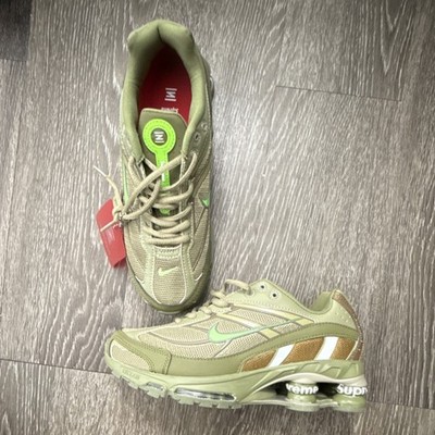 Nike Shox Ride 2 Supreme Men's Sneaker Green Red White Mesh Low Top Comfort