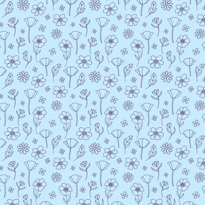 1/2 Yard Organic Cotton - Forest Friends | Ditsy Poppies by Cloud9 Fabrics
