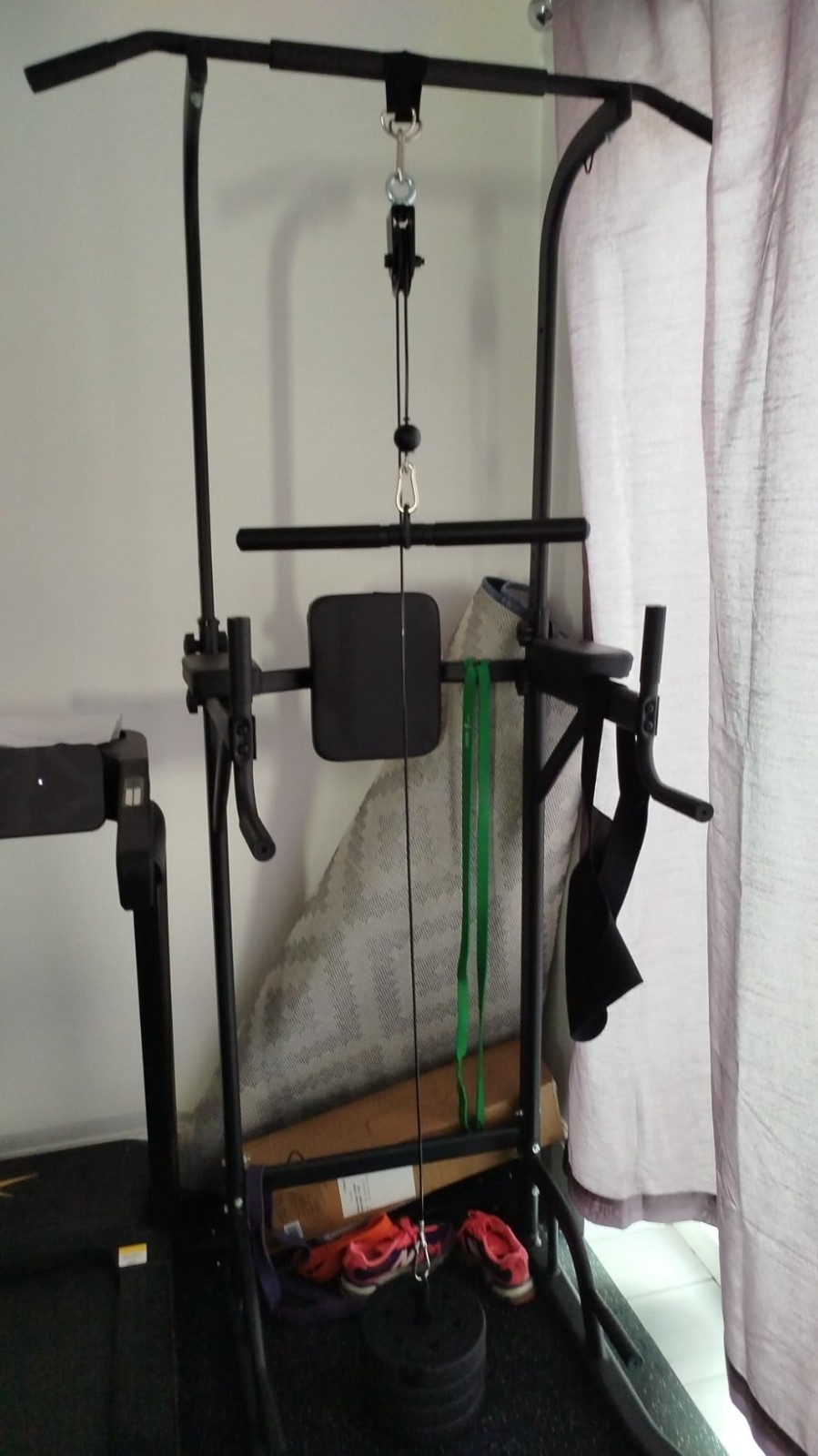 Power Cage Squat Rack Upgrade Attachments, Dip Bar, Plate Bar Holder, Belt Sq...