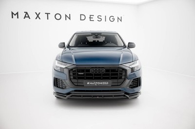 Maxton Design Frontlippe passend für Audi Q8 Mk1 schwarz Hochglanz