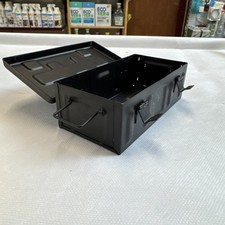 Mini Metal Ammo Box 125x65x40mm Black Storage Case Airsoft Fishing Tactical EDC