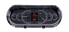 Dakota Digital 1963-65 Chevy Nova HDX Instruments Black Alloy #HDX-63C-NOV-K
