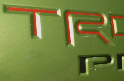 Premium Cast Vinyl Decal Letter Inserts for 2022-2023 Tacoma TRD Pro Bedside Fen
