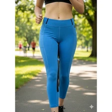 Kerrits Fullseat Riding Breeches Blue Black Women's 1X Equestrian Coloblock NWT