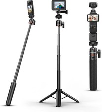 Mini Tripod for Camera, 24.61"/62.5cm Tripod Selfie Stick with 5 Levels Adjustme