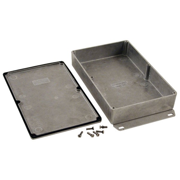 Hammond Watertight Diecast Enclosure Flange Base 187.5x119.5x37 Natural