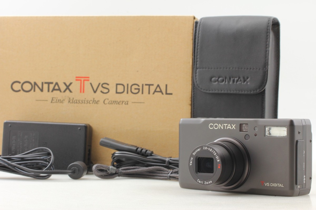 コンタックス CONTAX Tvs MINT in Box] Contax TVS Black Digital Titan Compact Camera