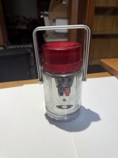 Vintage KENT Flashlight with Red Beacon On Top Great Emergency Flashlight