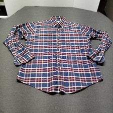 Brooks Brothers 1818 Regent Plaid Button Down Shirt Men's Large Long Sleeve