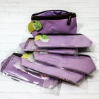 NEW Mary Kay Purple Cosmetic Makeup Travel Bag Leaf Lavender Lilac Lot of 6 — photo 1