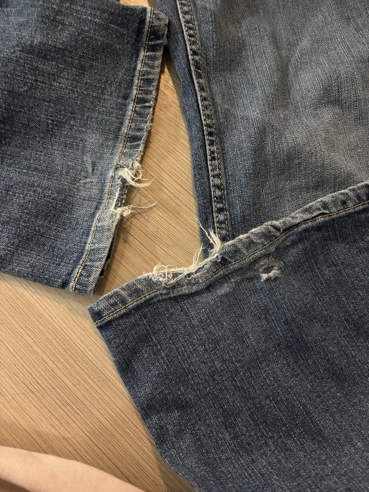 Pantalones de mezclilla Arizona talla 5 Y2K tiro bajo corte bota lavado medio talla pequeña Foto 4 de 4