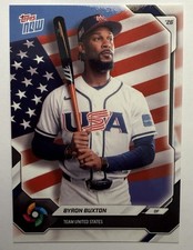 Byron Buxton 2026 Topps Now #USA09 Team USA World Baseball Classic Twins