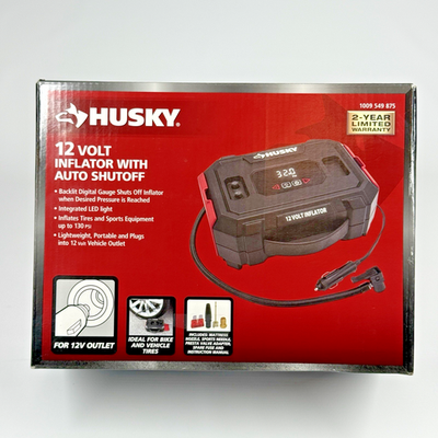 #ad Husky H12N 12 Volt Inflator Auto Shutoff Digital Gauge 1009 549 875 New $37.99