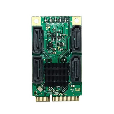 1X(PCIe zu 4 Ports SATA3.0 6 Gbps Festplattenadapterkarte  PCI Express zu  5614