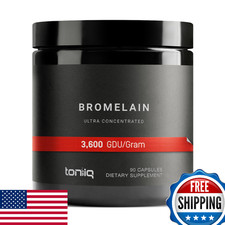 Ultra High Strength Bromelain 1000mg - 3600 GDU/Gram - Highly Concentrated and B