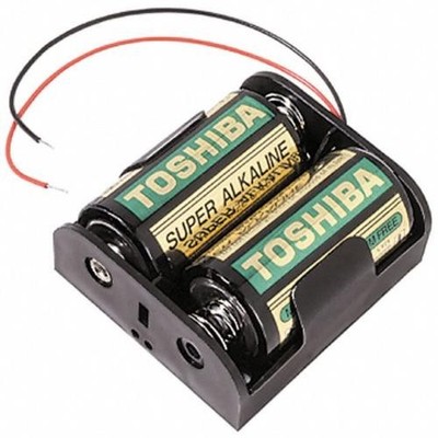 2Pc MPD (Memory Protection Devices) BH2CW BATTERY HOLDER C 2 CELL 6'' LEADS