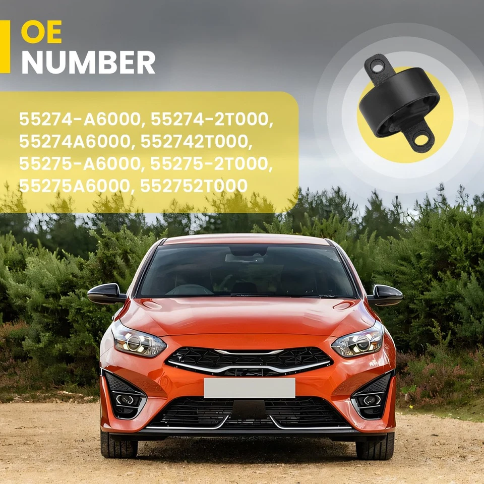 New Rear Pair Control Trailing Arm Bushing For Hyundai i30 Kia Ceed 55275-A6000 - Image 3 of 4