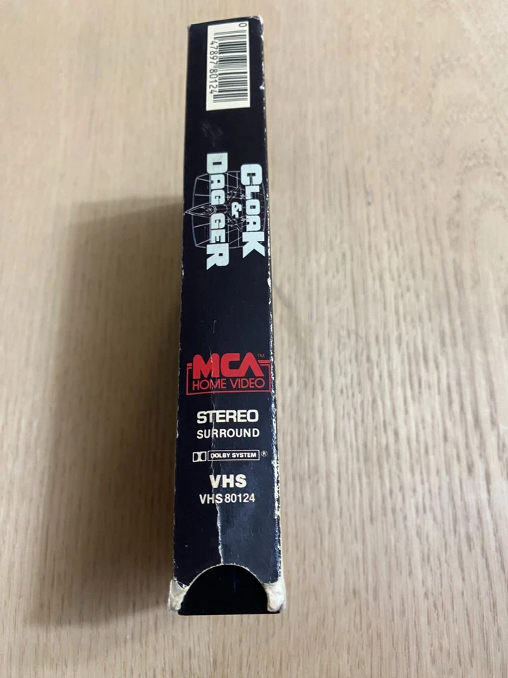 Cloak & Dagger 1984 PG VHS Dabney Coleman Tested Rare Cult Classic 80s Action - Image 2 of 4