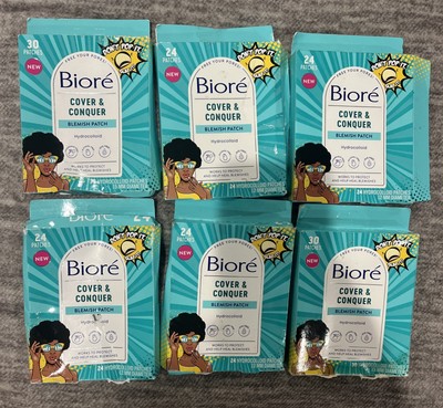 Biore Cover & Conquer Blemish Patch 30 Hydrocolloid Patches 15 mm ~6 Packs