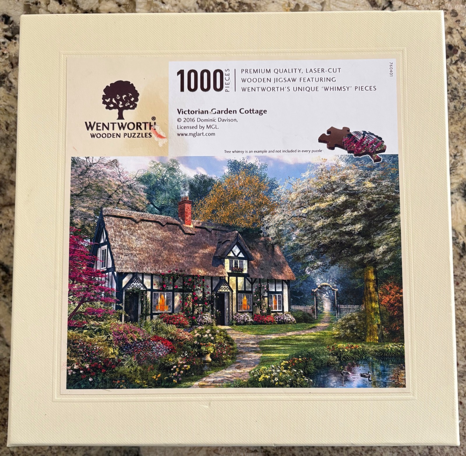 Wentworth wooden puzzle;  complete;  Victorian Garden Cottage;  1000 pcs  15