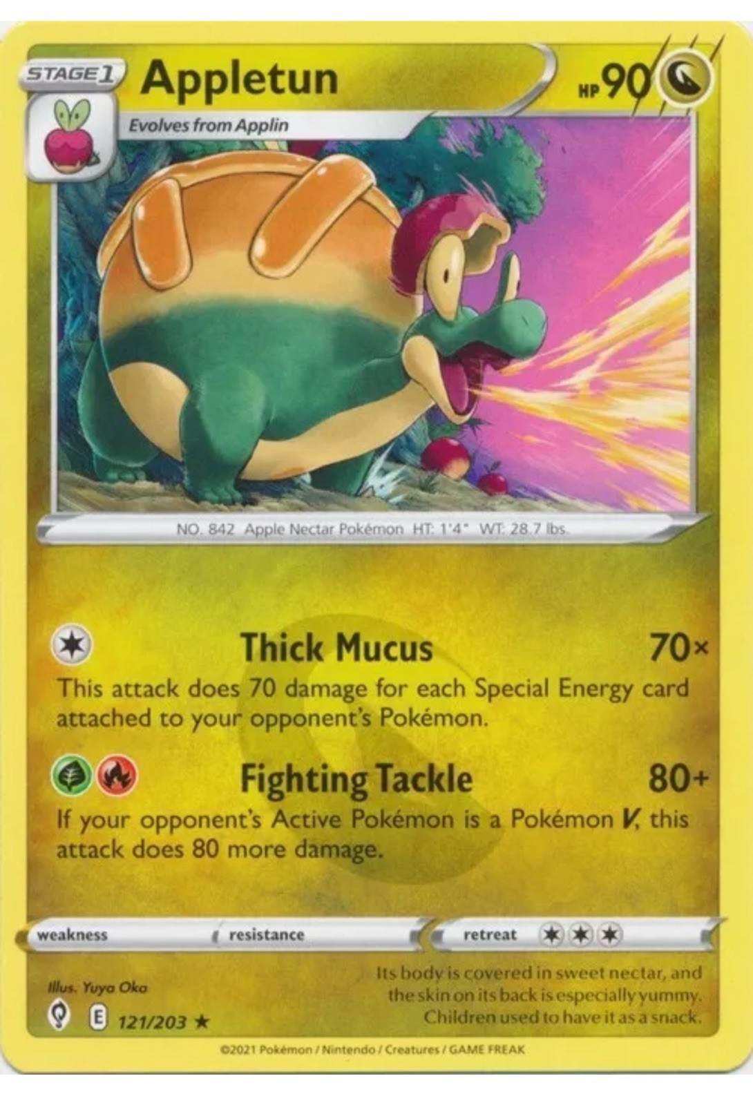 Appletun 121/203 Rare Evolving Skies Pokemon TCG