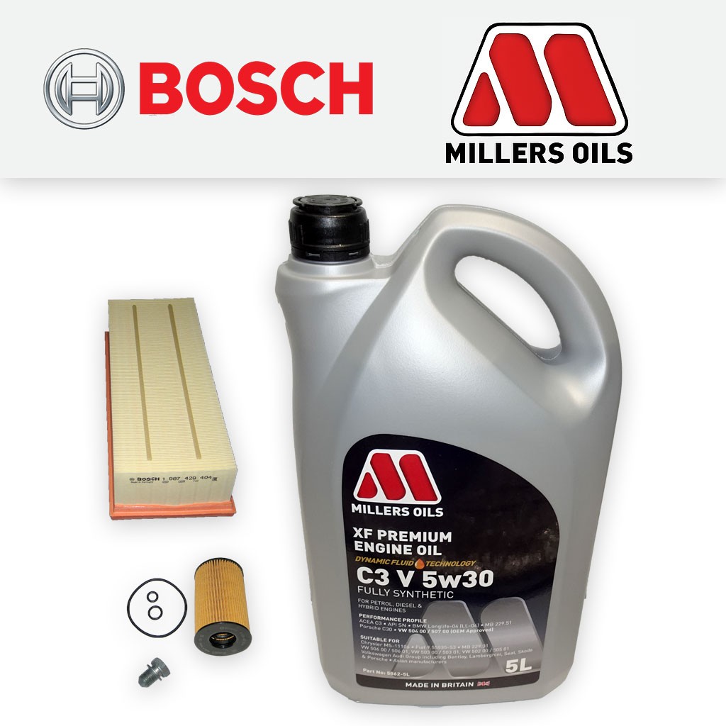 SERVICE KIT for VW GOLF MK6 1.6 TDI CAYB CAYC OIL AIR FILTERS +OIL (2009-2012)