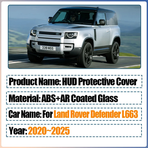 For Land Rover Defender L663 2020~25 Car HUD Display Protective Cover Reflective - Picture 2 of 7