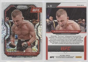 2021 Panini Prizm UFC White Sparkle Prizm Alexander Volkanovski #36