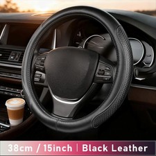 For Vw Golf 2003-2021 Steering Wheel Cover Leather Anti-slip Sleeve Protector