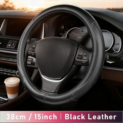 For Hyundai Kona 2017-2026 Steering Wheel Cover Non-Slip Breathable Protector us