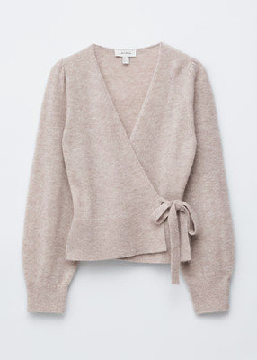 & other stories Merino Wool & Mohair Blend Wrap Cardigan Small