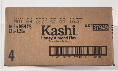 KASHI Kashi Honey Almond Flax Chewy Granola Bars 1.2 oz. Bar, PK72 05/04/26