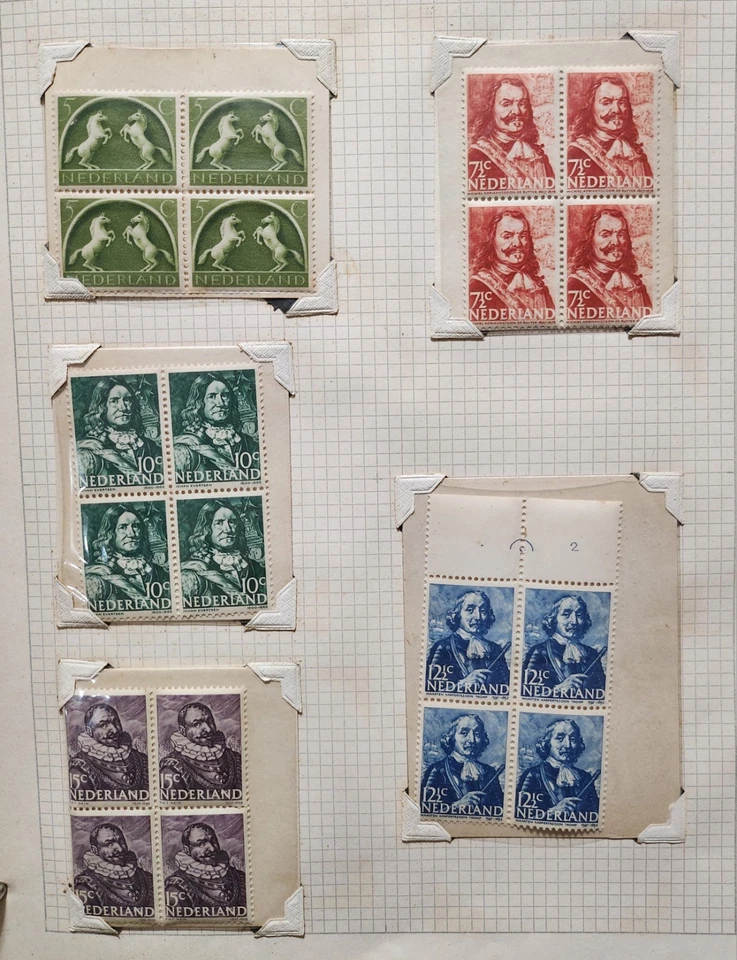 Colección de sellos multi bloque de 4 en carpeta. 292 estampillas 73 bloques. Foto 3 de 4