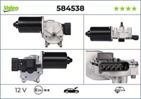 Wischermotor Valeo 584538 12V FüR Fiat Ducato Bus 100 Multijet 115 120 130 140 3