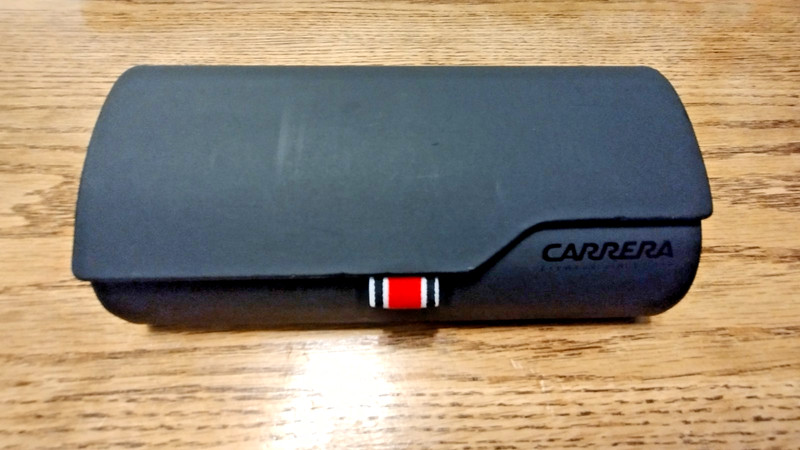 Carrera Hard Shell Eyeglass Case Navy Blue, Preowned, Good, Some Scuff Marks