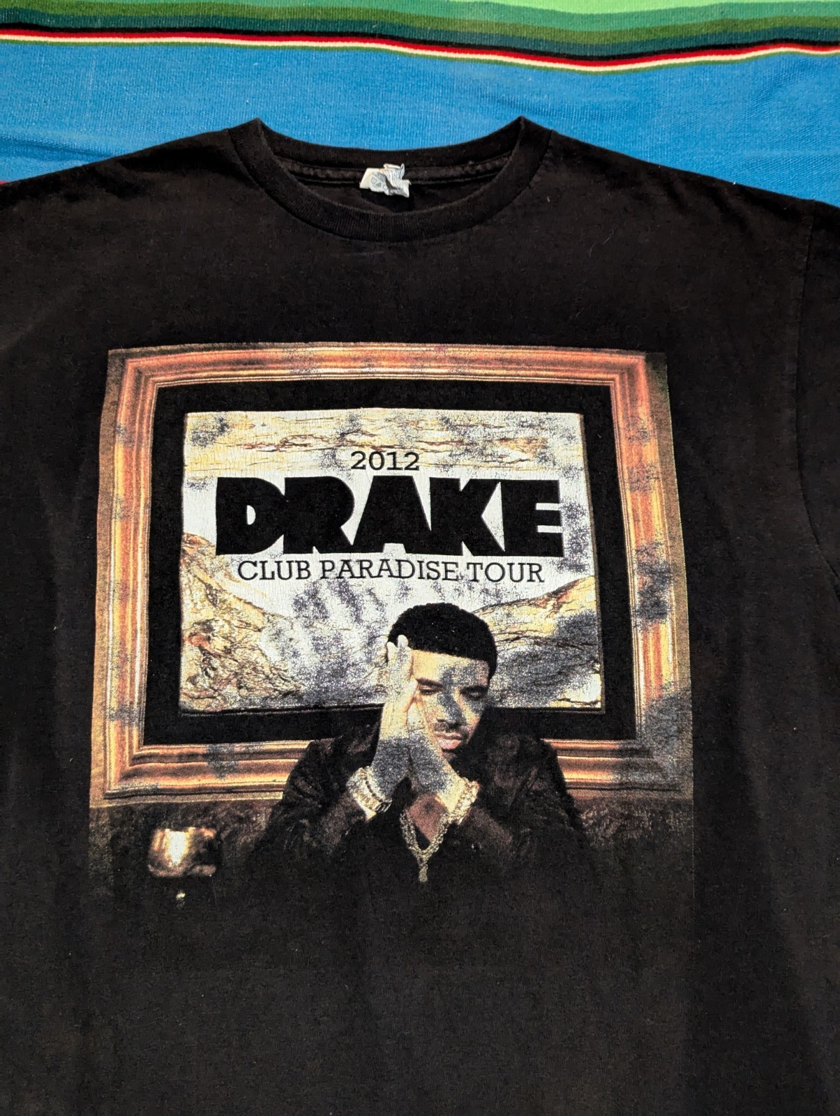 Drake 2012 Club Paradise Tour T-shirt Large J Cole Meek Mill Rare OVO T-shirt