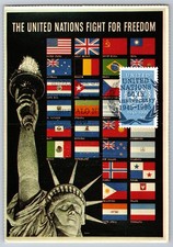 #2974 United Nations 50th Anniversary Maxi Card Statue of Liberty