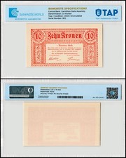 Austria - Karnten 10 Kronen, 1918, P-S102a.1, UNC, Authenticated