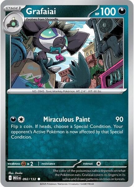 Grafaiai Common ME01: Mega Evolution 092/132 NM