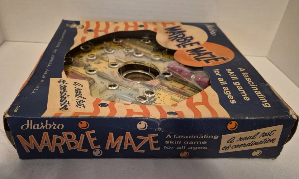 Vintage Hasbro Marble Maze Skill Game in Original Box W Original Marbles - Image 4 of 4