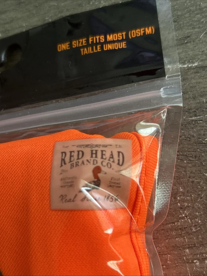 RedHead Blaze Vest One Size Fits Most Safety Gilet Orange VIF 100% Polyester New - Image 3 of 4