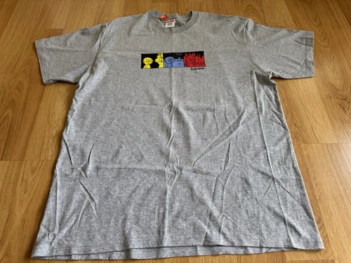 Chemise homme neuve Supreme FW19 Life gris bruyère taille L pas logo boîte (BOGO)