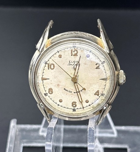 ELGIN De Luxe Shockmaster - 10K Gold Filled Men’s Watch - Works
