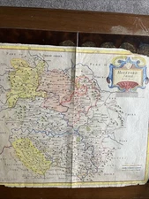 1695 Antique Morden Map Herefordshire - from Camden's Brittania