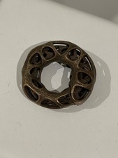 Ouroboros voronoi pendant metal 3d printed
