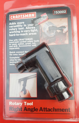 #ad NOS NEW Craftsman Tools 9 53002 Rotary Tool Right Angle Attachment 90 degree $28.83