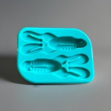 Soft Plastic Bait Mold, 4 Inch frog, Plastisol, Made In USA