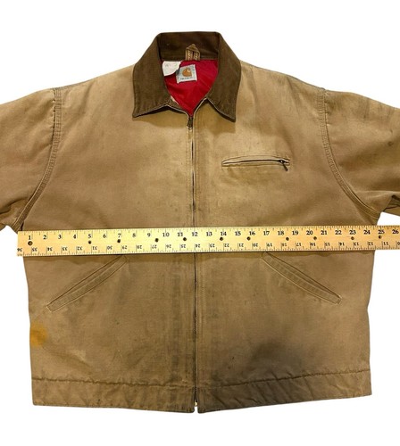 Carhartt Detroit Jacket Vintage Quilt Lined  Worn Distressed 6QLJ Men’s 46/XL by Carhartt, $97 - Photo 8