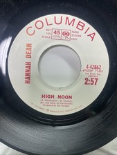 HANNAH DEAN: HIGH NOON & YOU, YOU, YOU; 1963 COLUMBIA 42862 45 Vinyl